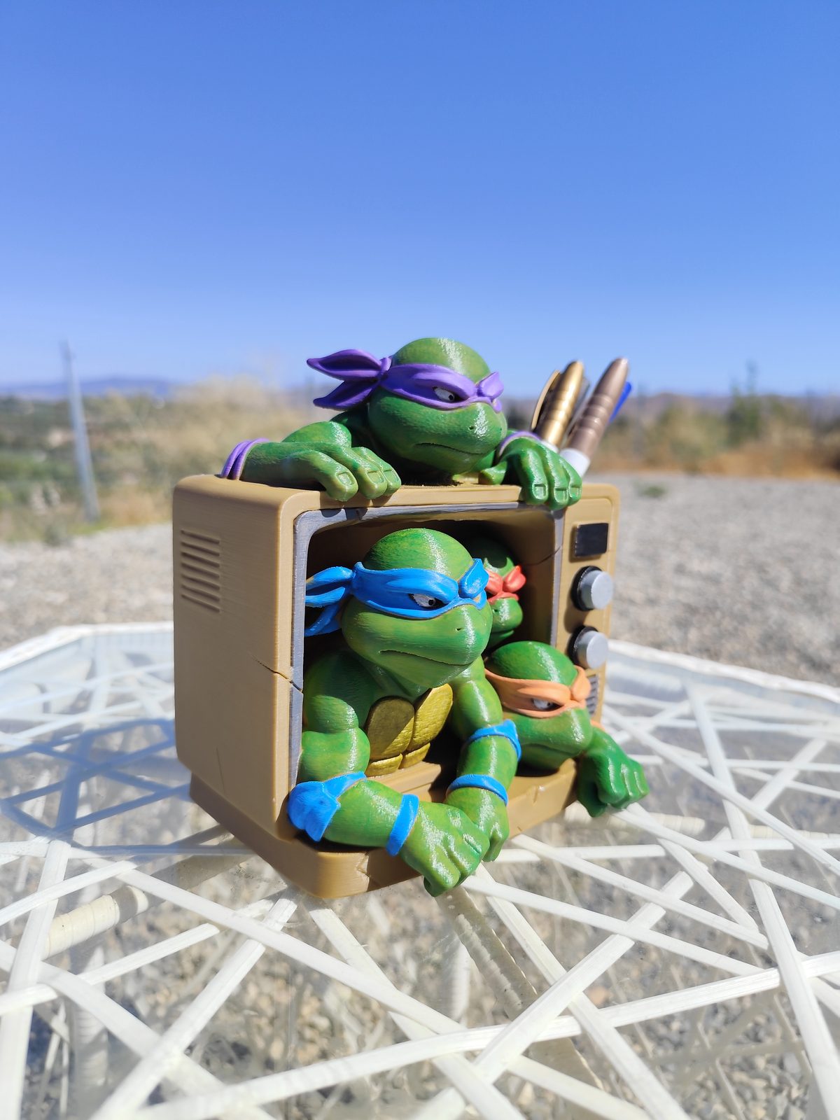 #1 Teenage Mutant Ninja Pen Holder – Retro TV Style — vue 6