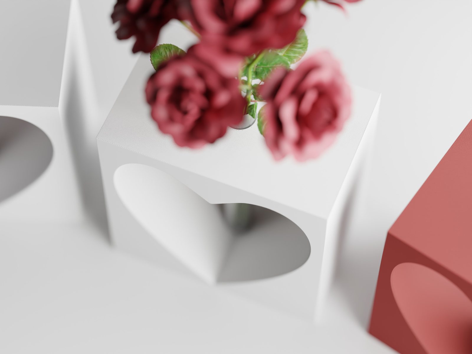 #1 Valentines Heart CutOut Vase — vue 4