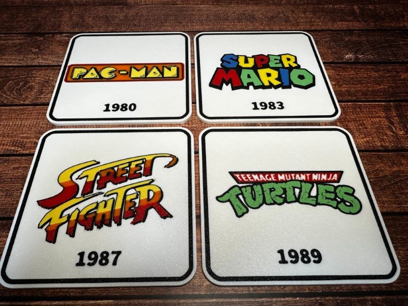 #4 Retro Arcade Games - Drinks Coasters — vue 5