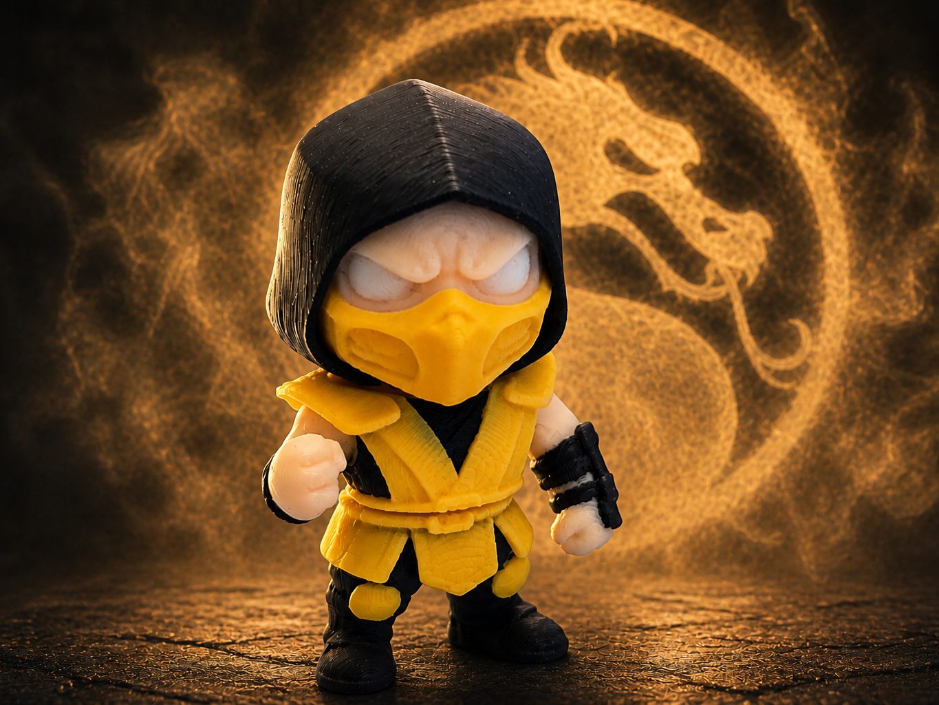 #8 Mini Flexi Scorpion (Mortal Kombat) — vue 1