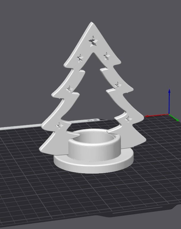 #10 Christmas Tree Candle Holder with Hidden Base — vue 4