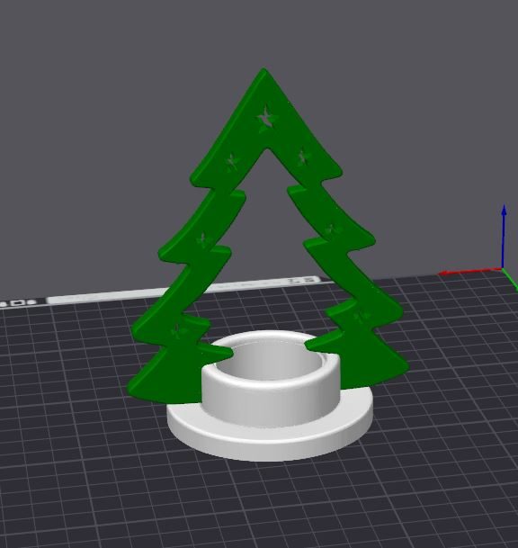 #10 Christmas Tree Candle Holder with Hidden Base — vue 5