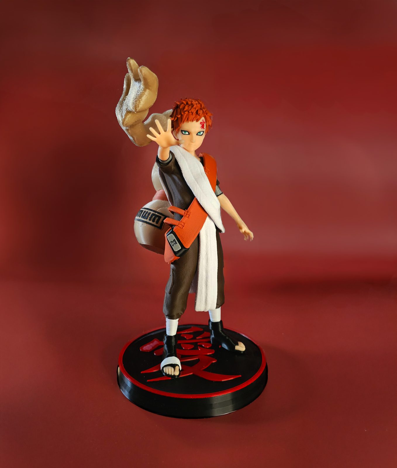 #10 Thanks 9K! Gaara fanart! (30 cm tall) — vue 1