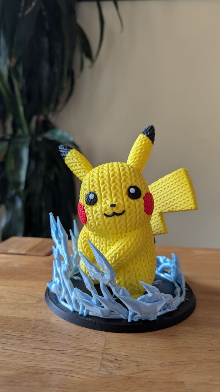 #13 Pokemon Pikachu Diorama for Knitted Pikachu Figure — vue 3
