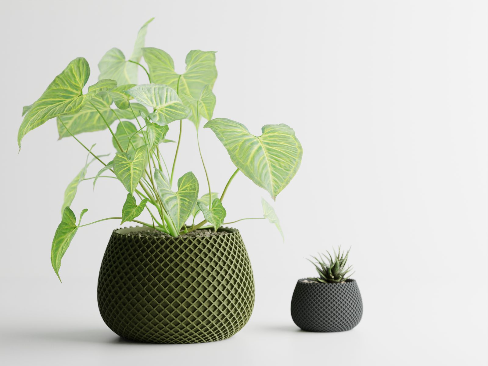 #15 Modern ribbed Planter Plant Pot Vase Series 6 — vue 7