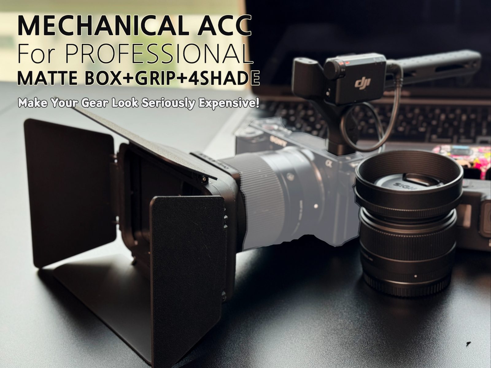 #18 ACC-MATTE BOX+GRIP HANDLE for Professional — vue 4