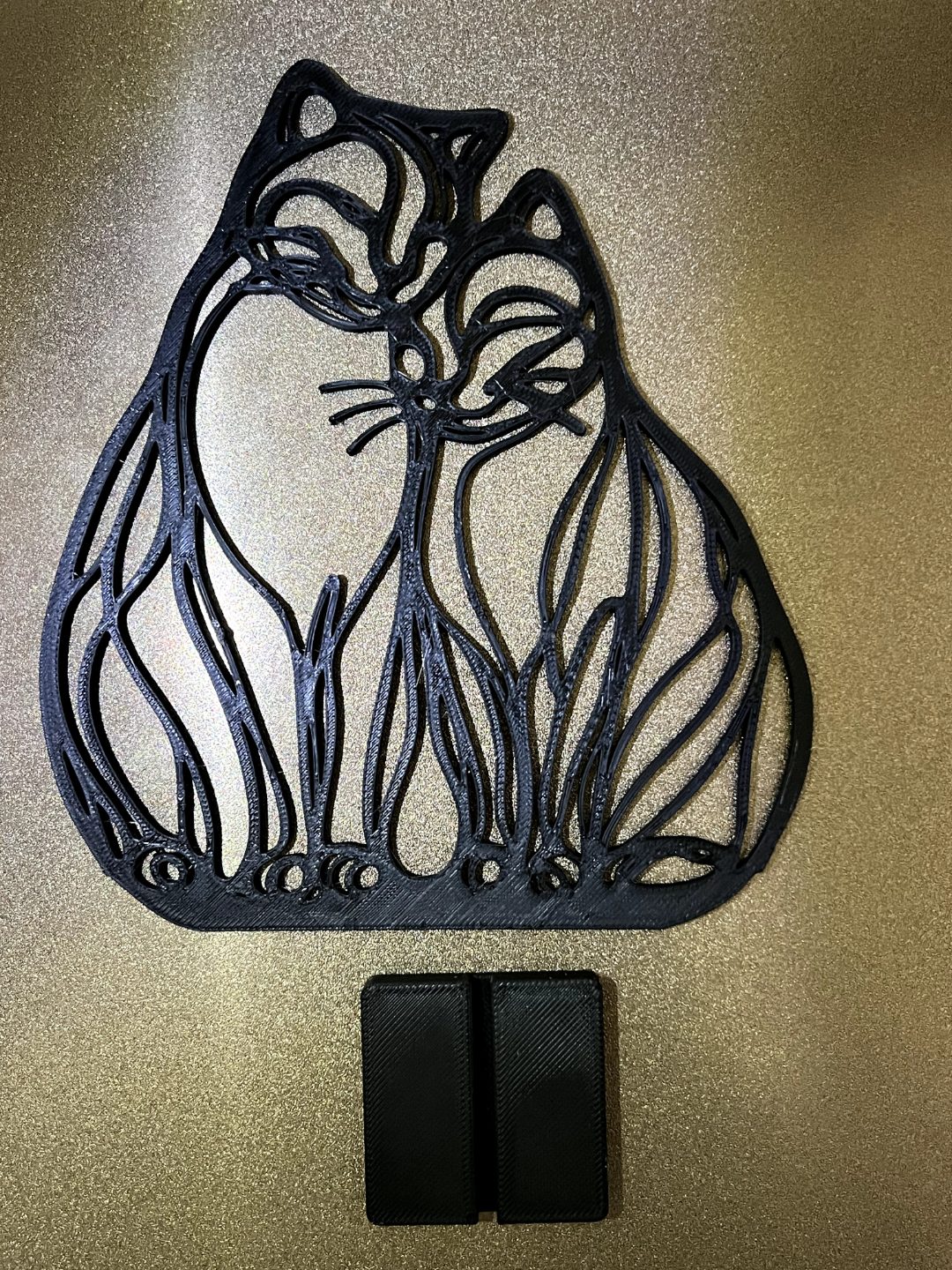 #18 Cat Couple Table Decoration — vue 1