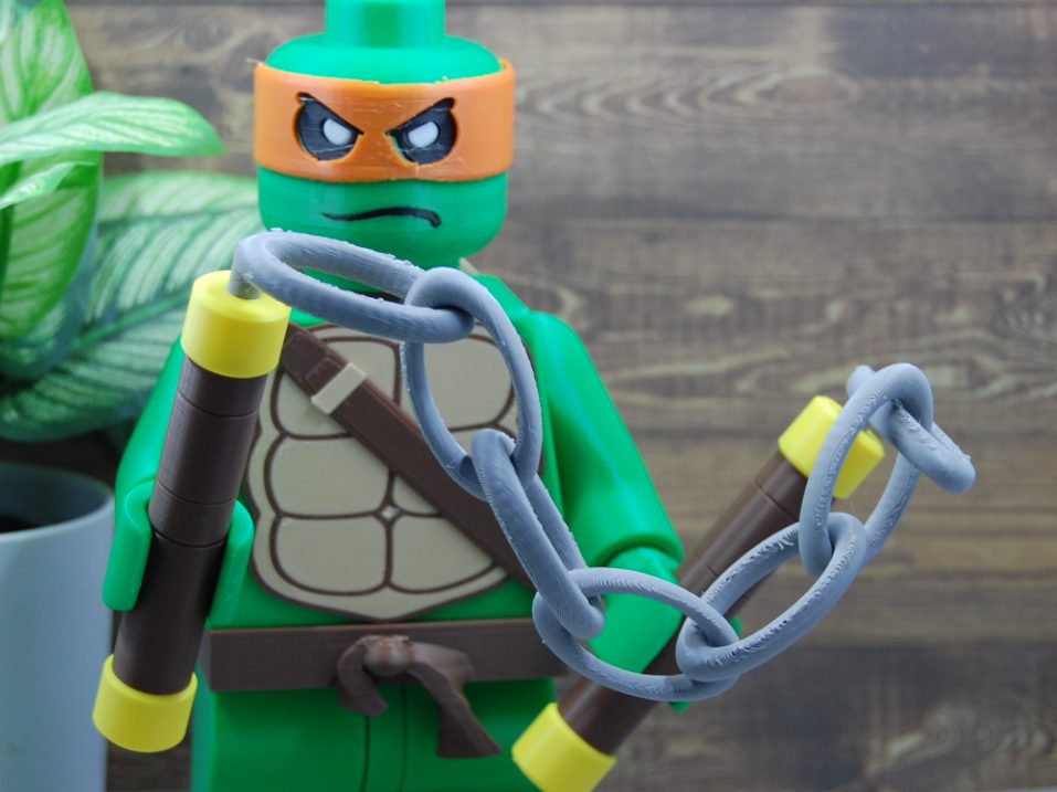 #22 500% Brick - Ninja Turtle Michelangelo — vue 1