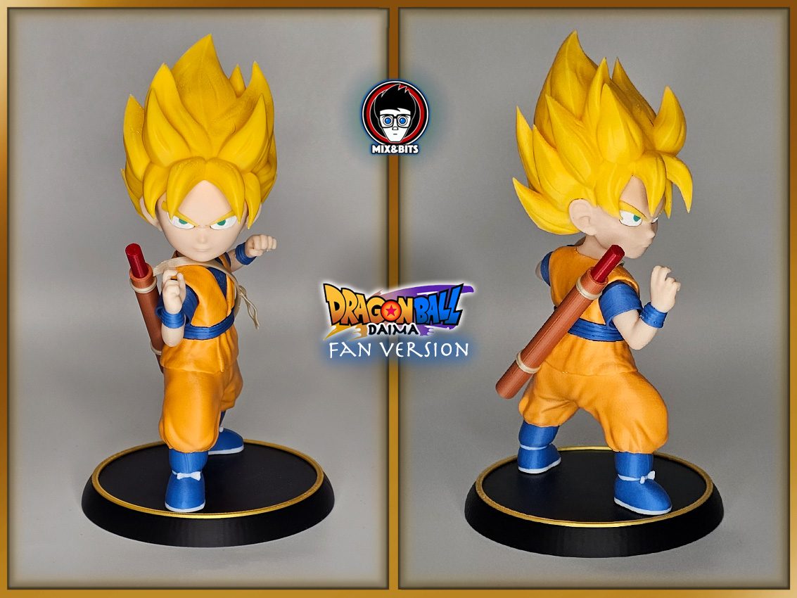 #22 Goku Daima fanart Super Saiyan version (19 cm) — vue 1