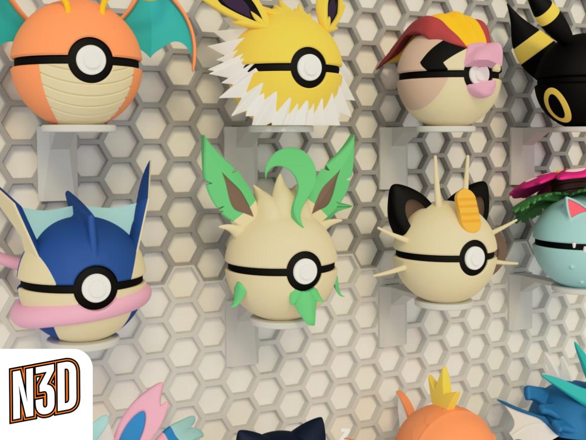 #23 HSW Wall Mount - N3D Pokeballs — vue 7