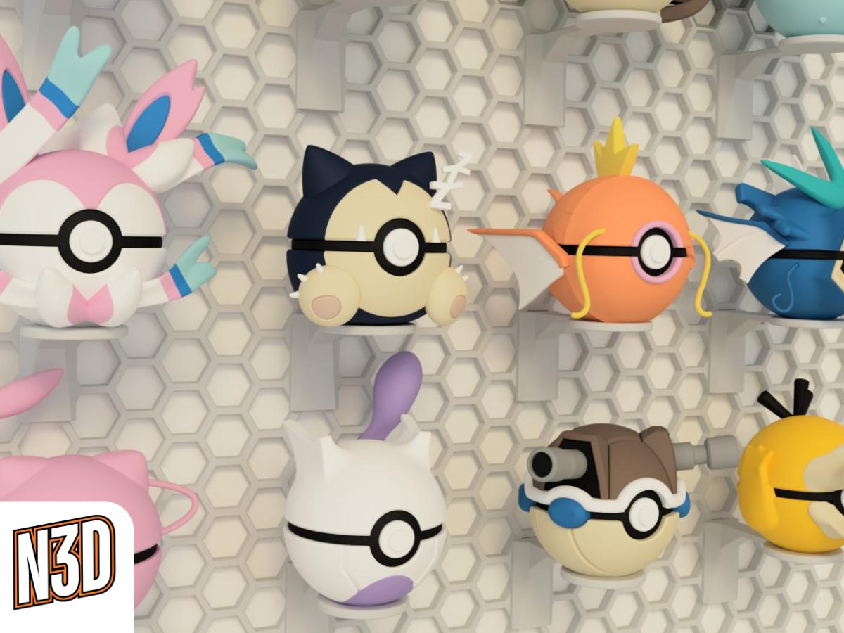 #23 HSW Wall Mount - N3D Pokeballs — vue 9