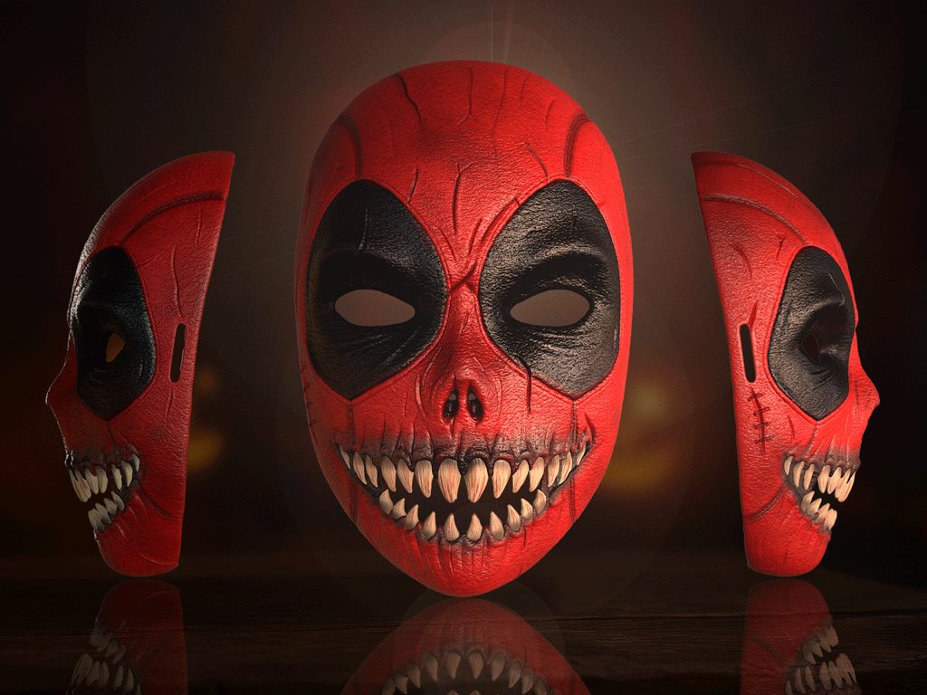 #24 Haunted Deadpool Mask – The Halloween Nightmare — vue 3