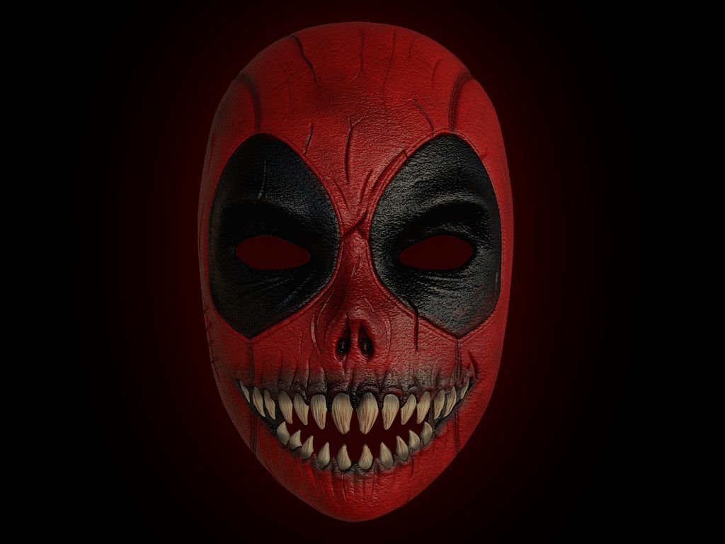#24 Haunted Deadpool Mask – The Halloween Nightmare — vue 4
