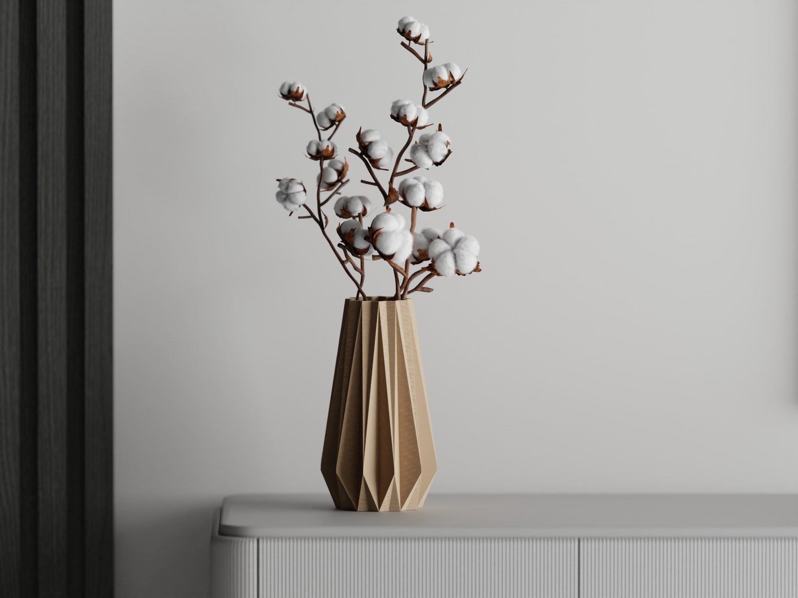 #24 Vase big ribs triangle — vue 8