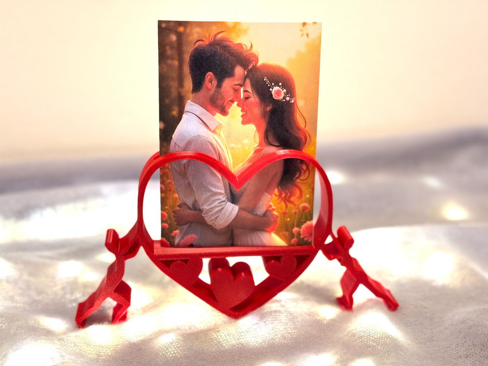 #25 Heart hold by pair - photo stand — vue 1