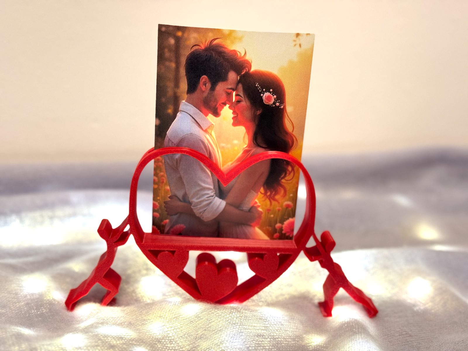 #25 Heart hold by pair - photo stand — vue 4