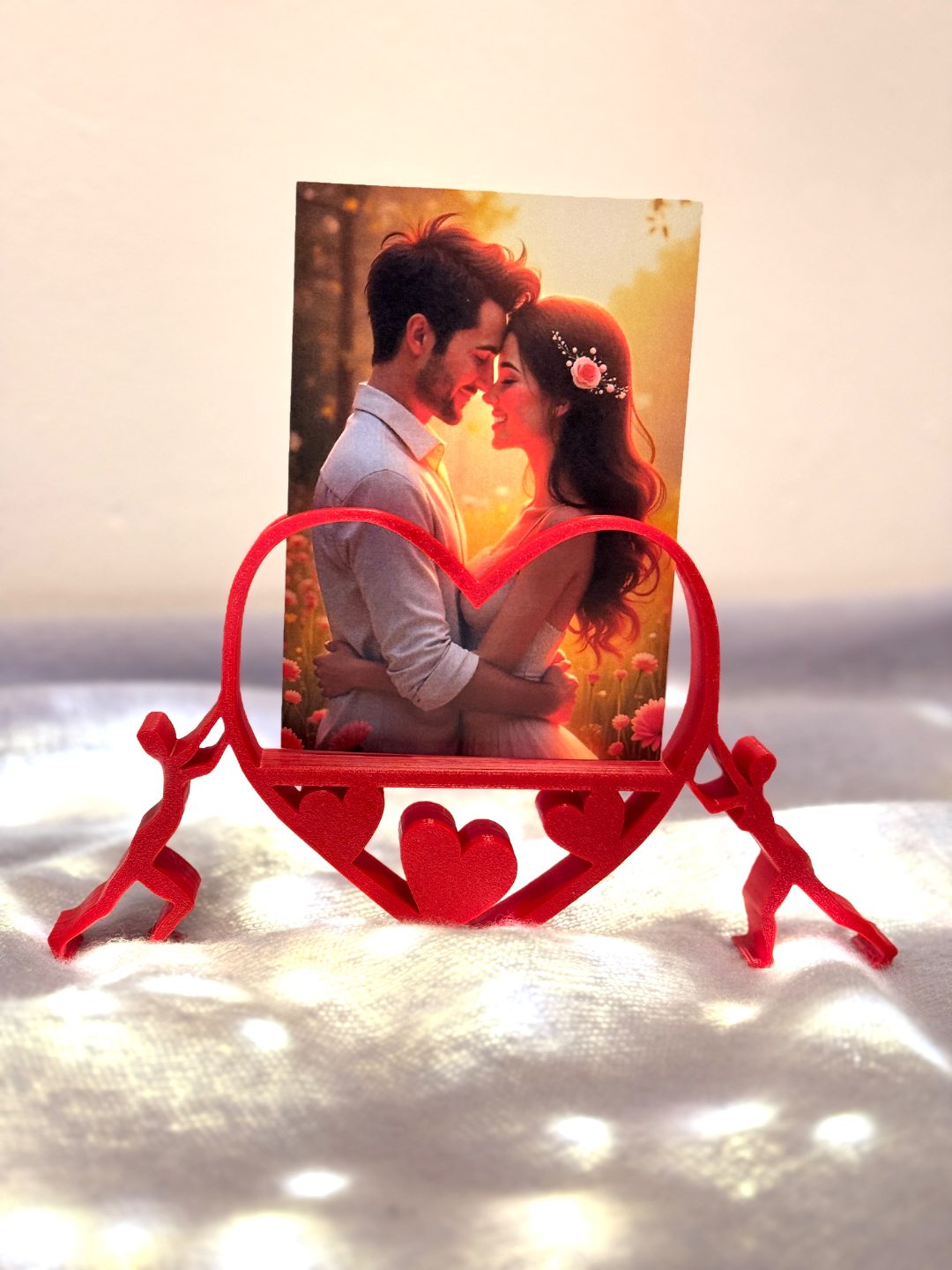#25 Heart hold by pair - photo stand — vue 8