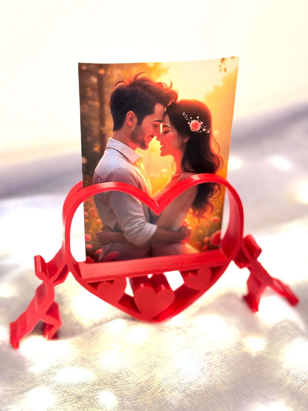 #25 Heart hold by pair - photo stand — vue 9