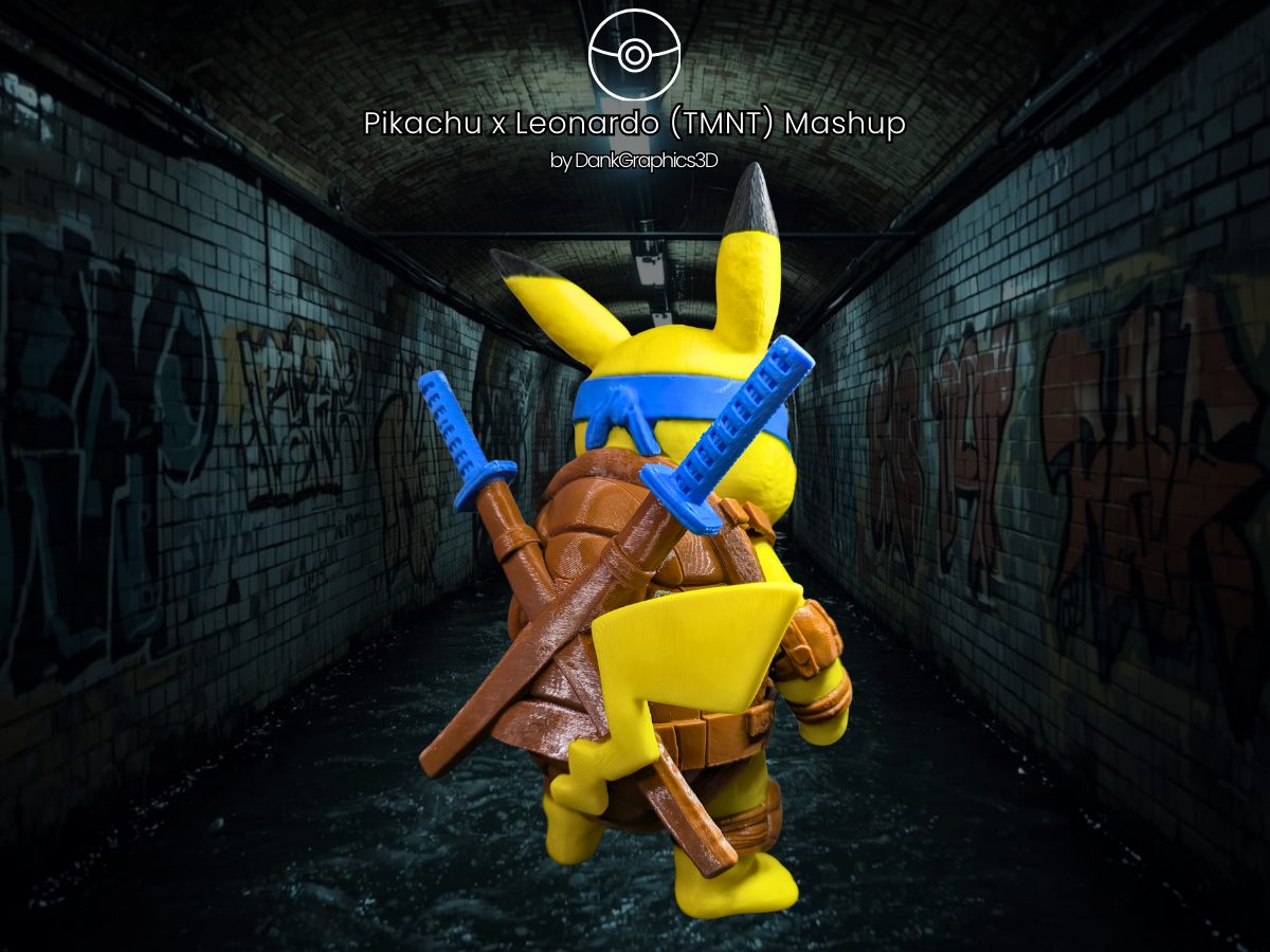 #26 Pikachu x Leonardo (TMNT) Mashup — vue 8