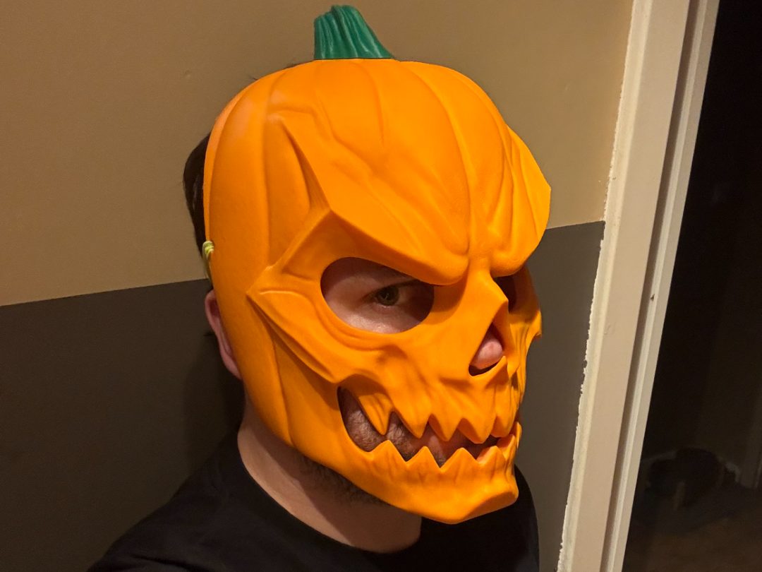 #26 Pumpkin Skull Halloween Mask — vue 4