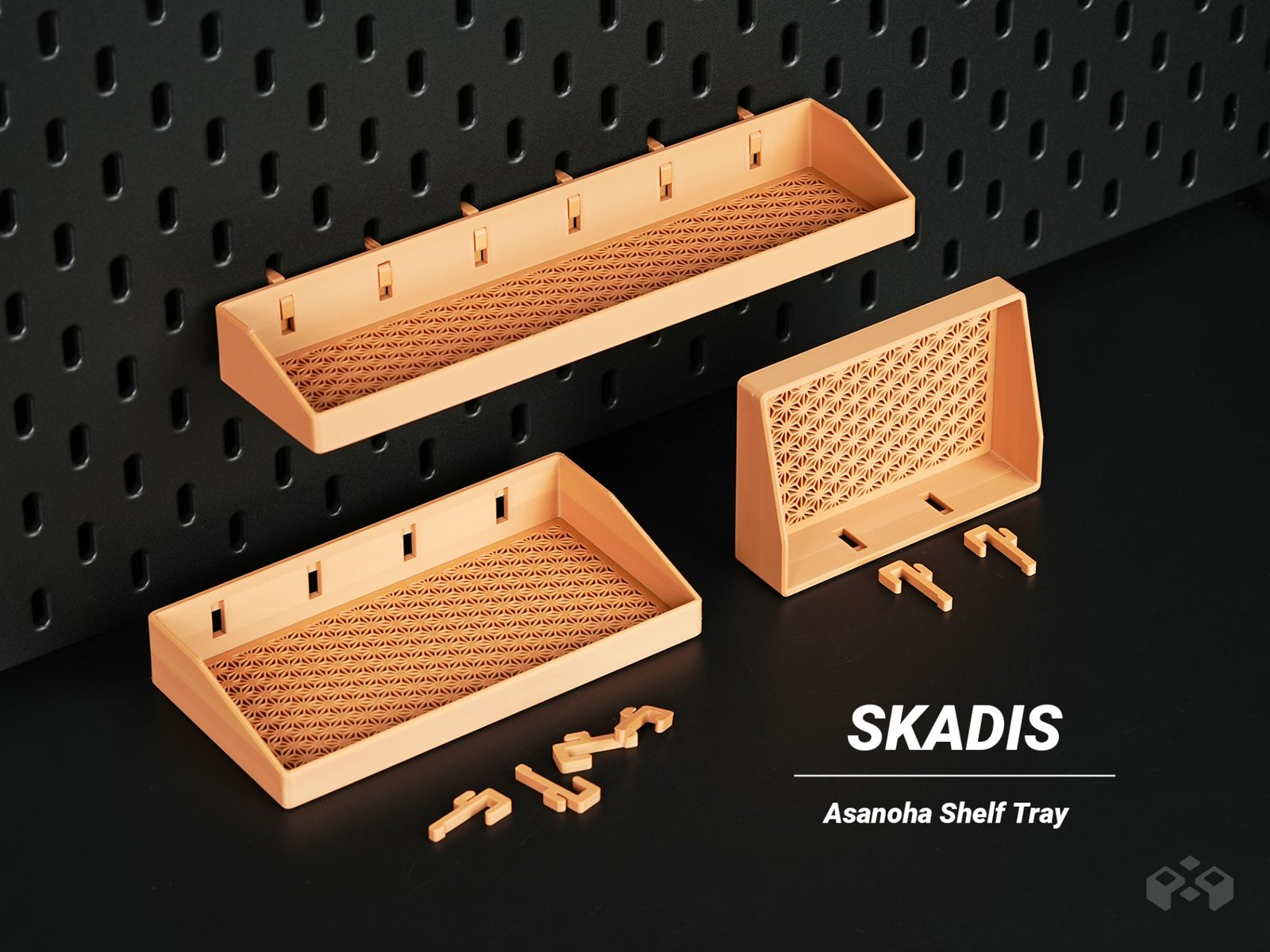 #31 Skadis Shelf Tray - Asanoha Pegboard Organizer — vue 4