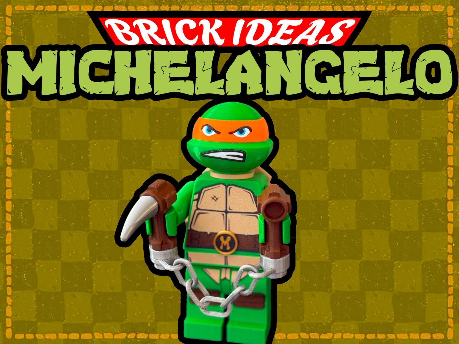 #32 Michelangelo NinjaTurtles brick-style - 500% — vue 2