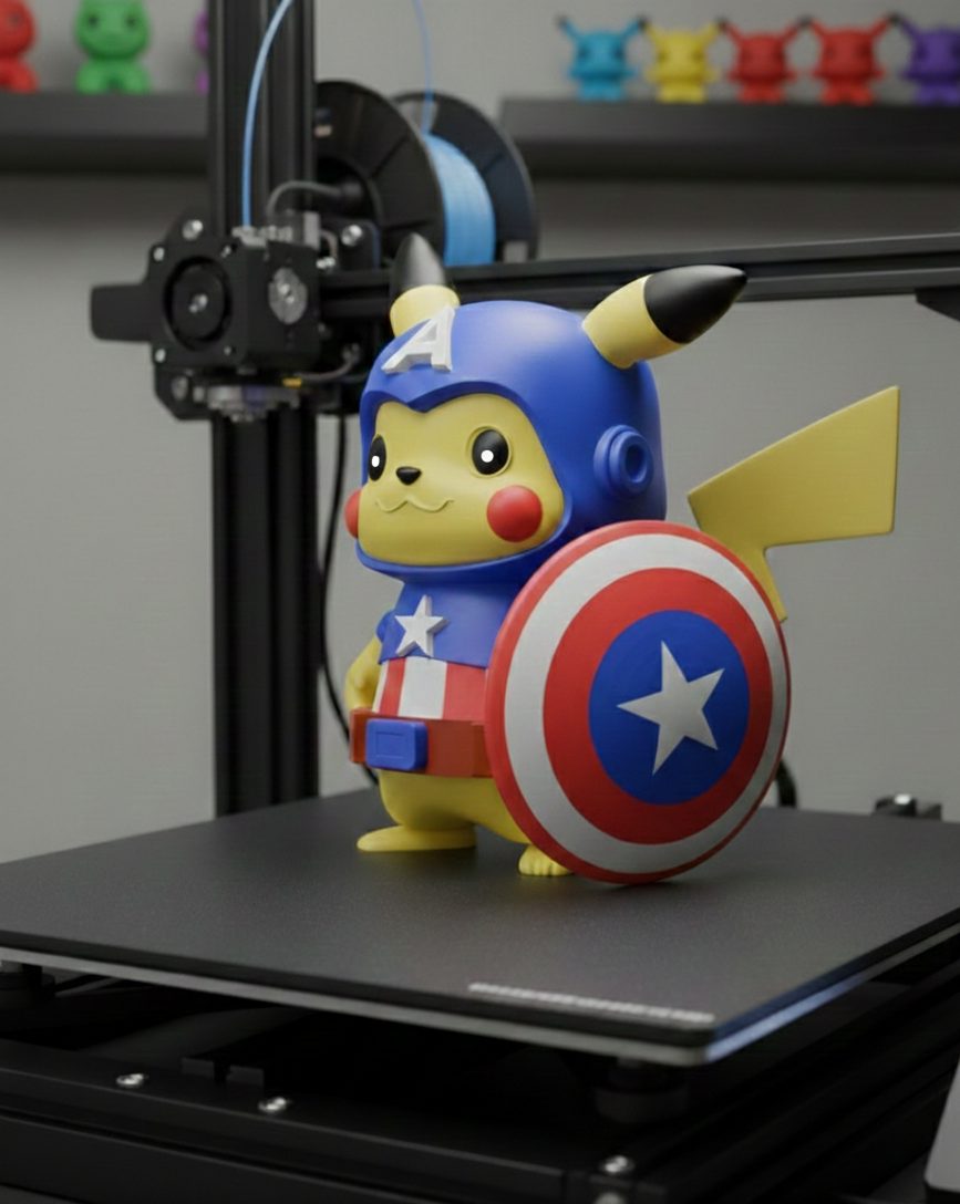 #32 Pikachu Captain America — vue 5