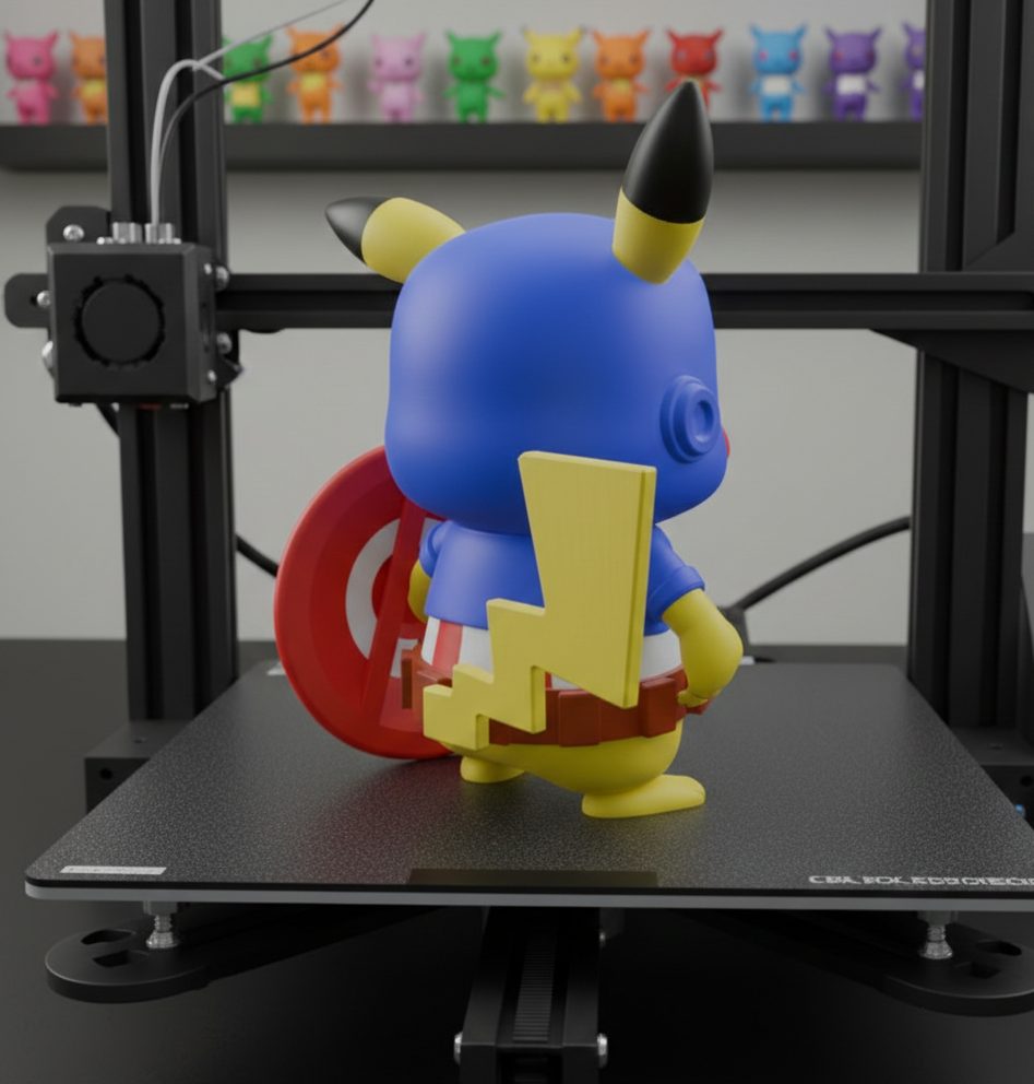 #32 Pikachu Captain America — vue 8