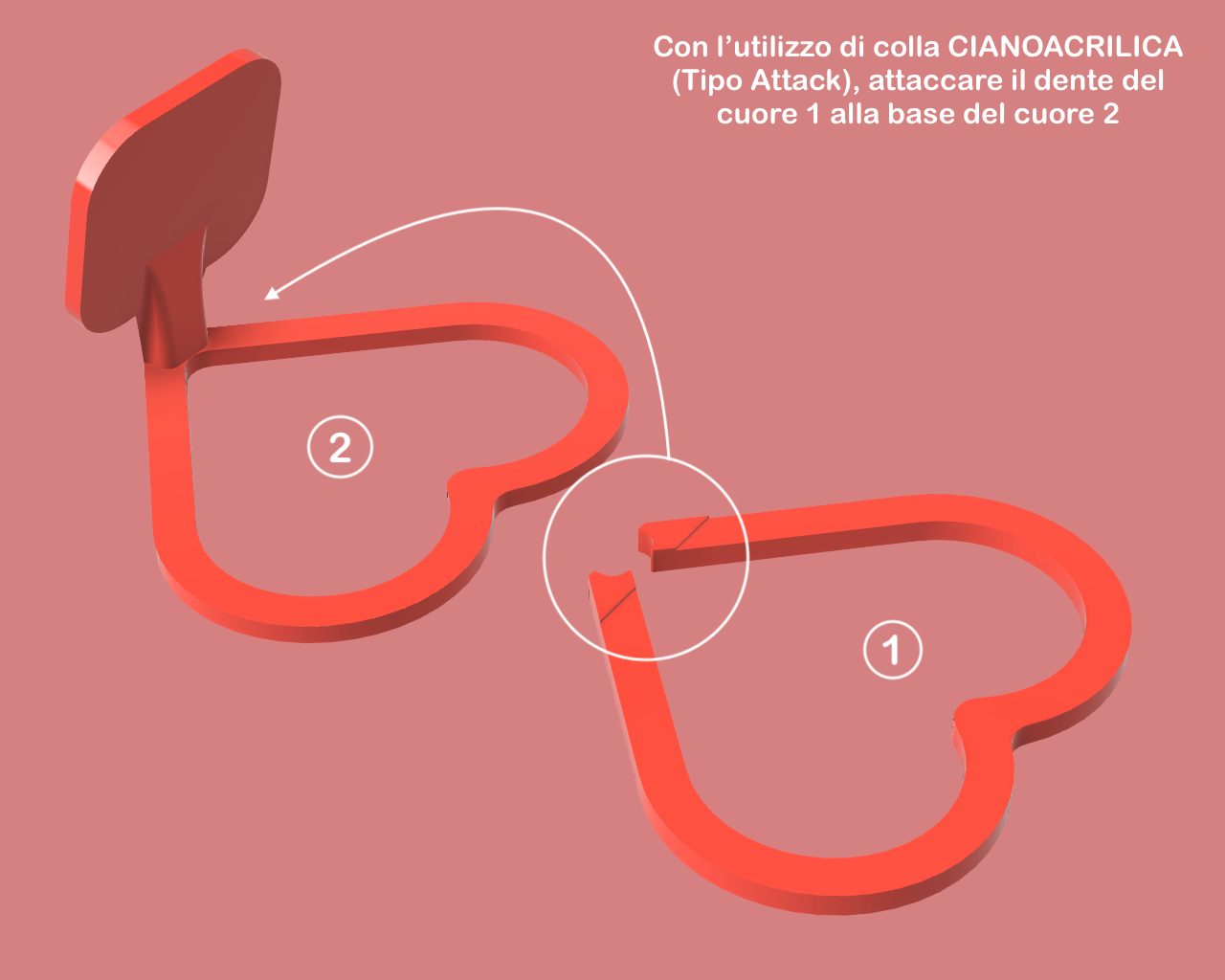 #34 CUORE porta foto cornice san Valentino regalo — vue 3