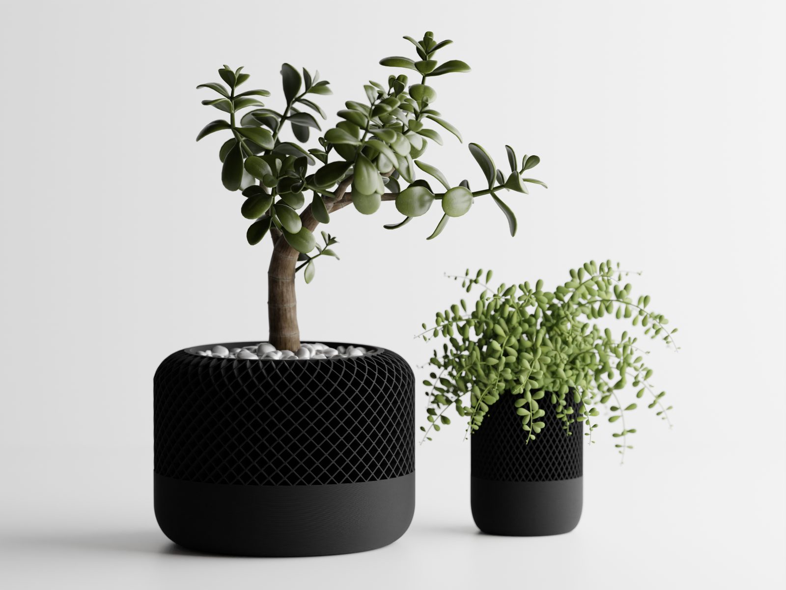 #35 Modern Apple Home Pod Style Plant Pot Vases — vue 1