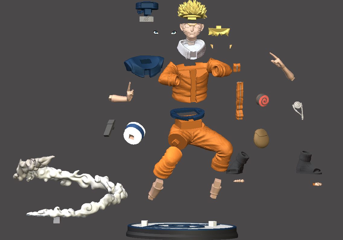 #35 Thank you 6K!!! Naruto fanart (about 25 cm tall) — vue 5