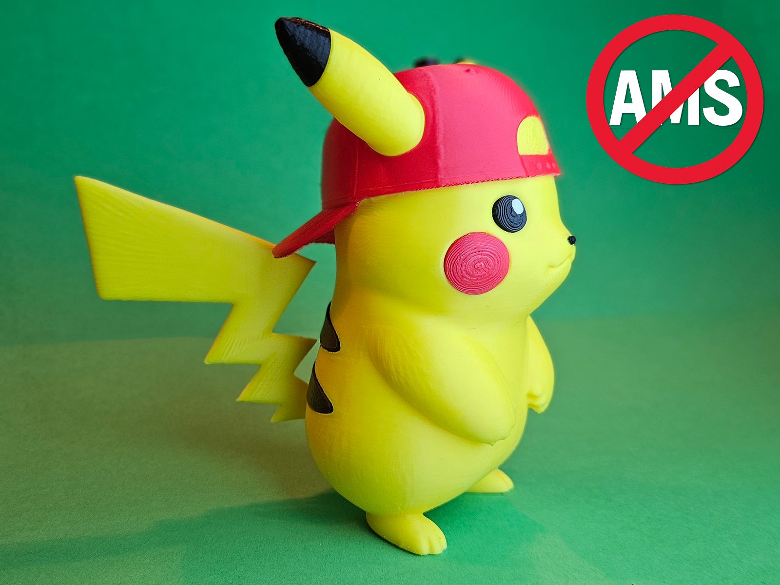 #36 Pikachu Pokemon with Cap - + AMS — vue 3