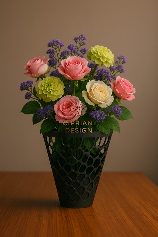 #45 Bali Voronoi – Modern Decorative Vase — vue 5