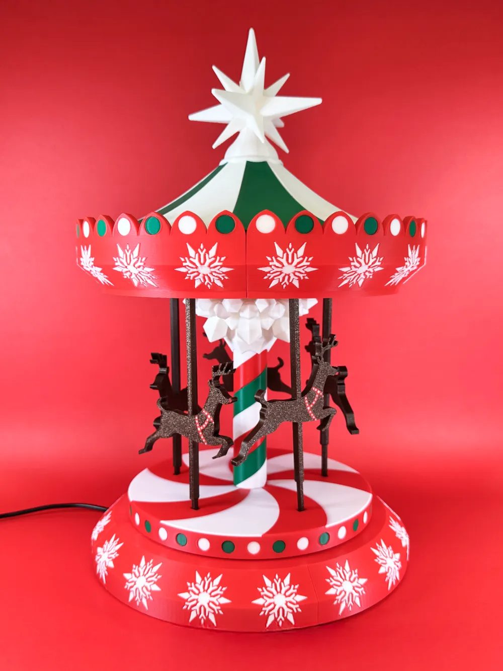 #52 Kinetic Christmas Carousel 2.0 Motorized version — vue 2