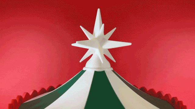 #52 Kinetic Christmas Carousel 2.0 Motorized version — vue 4