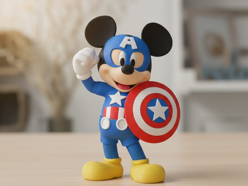 #52 Mickey Mouse Captain America — vue 2