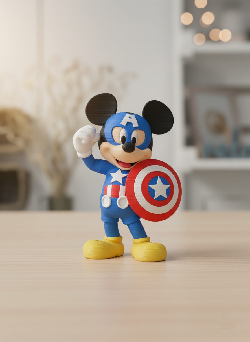 #52 Mickey Mouse Captain America — vue 3