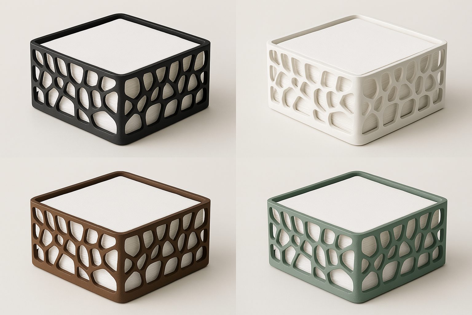 #52 Modern Napkin Holder with Organic Design — vue 7