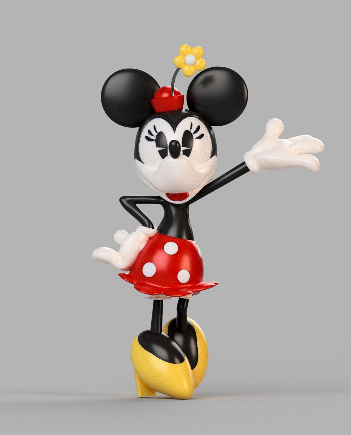 #53 MinnieMouse FanArt 16cm tall — vue 5