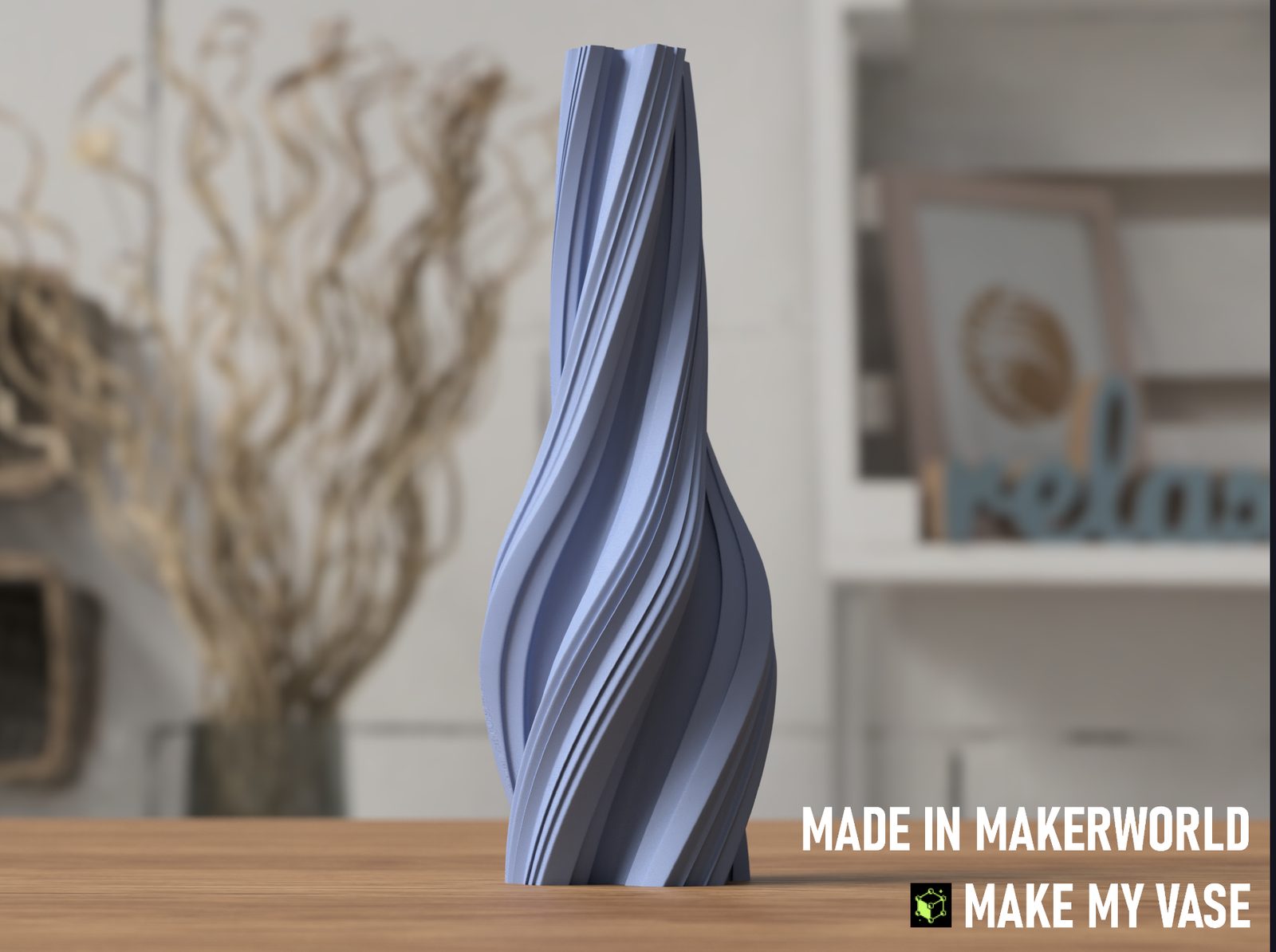 #54 Twisted Vase (made by Makerlab Make My Vase) — vue 2