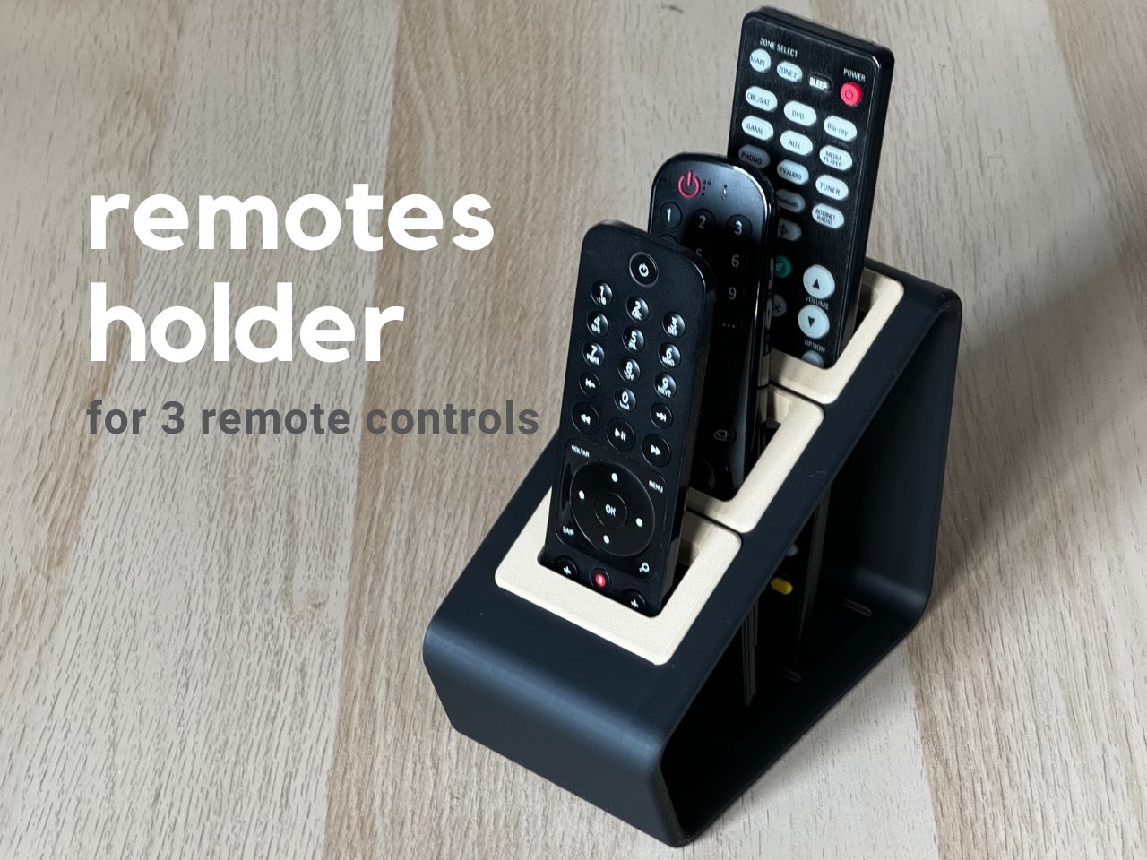 #60 Remotes Holder With Inserts — vue 3