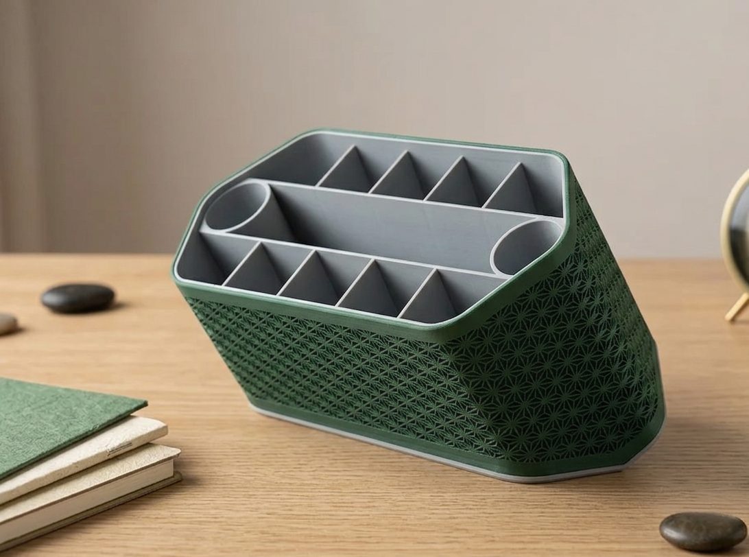#62 Asanoha Pen Holder - Desk Organizer — vue 3
