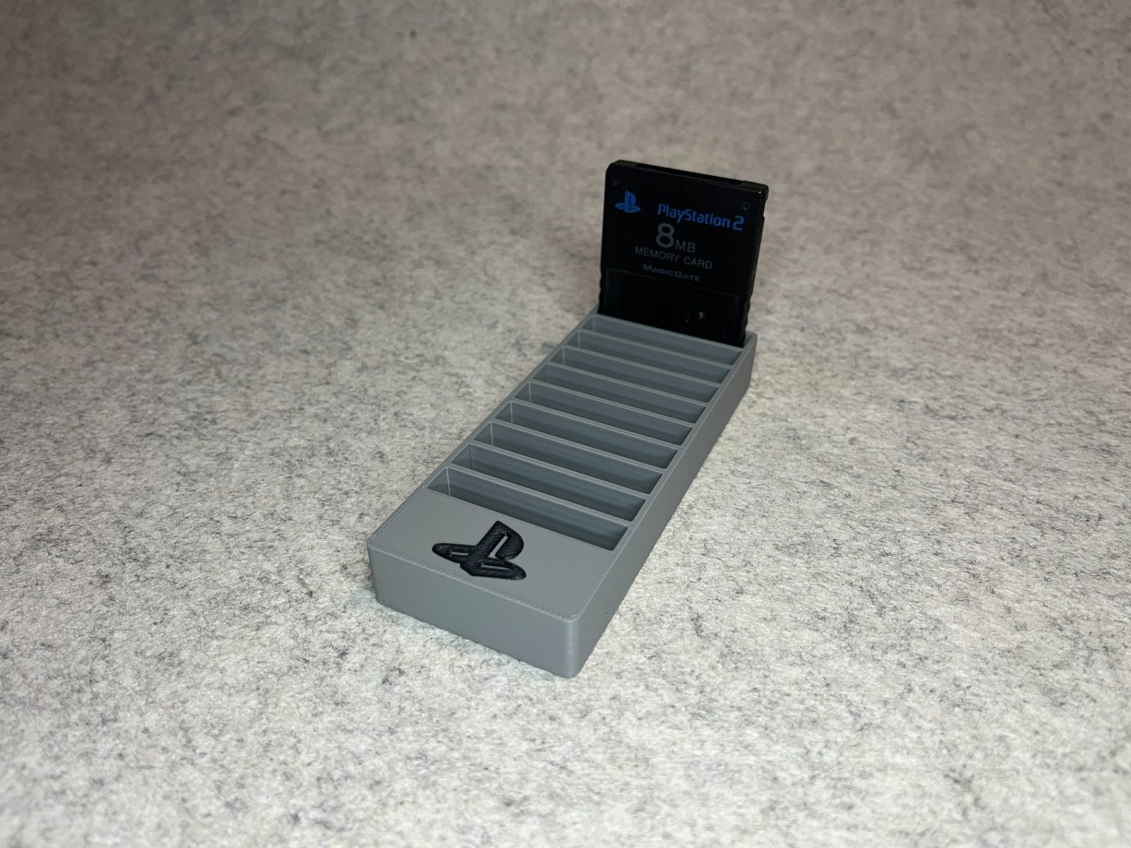 #62 Stand holder for PlayStation PS1 memory card — vue 2