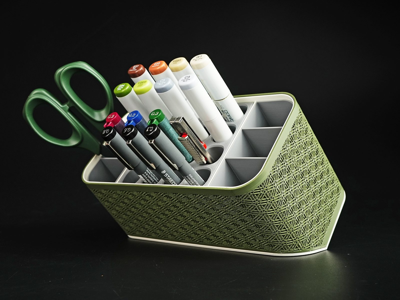 #63 Asanoha Pen Holder - Desk Organizer — vue 1