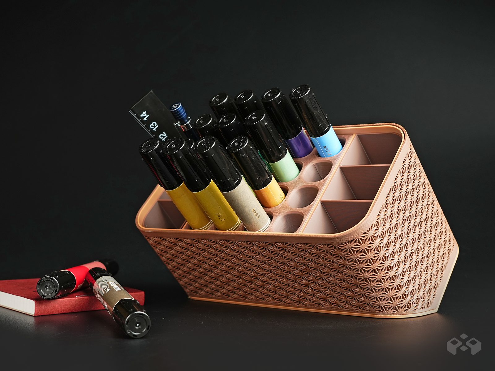 #63 Asanoha Pen Holder - Desk Organizer — vue 5