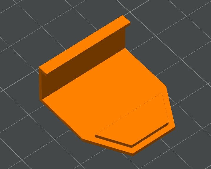 #64 Printer Side Panel Honeycomb Storage Wall — vue 3