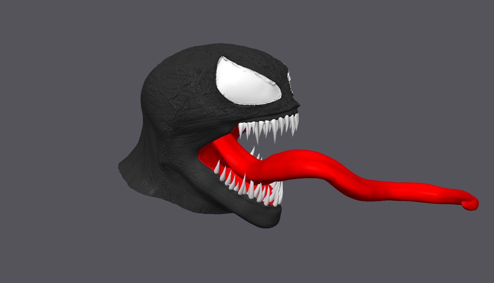 #64 Venom Head Bust AMS Ready Hyper Detailed Print — vue 3