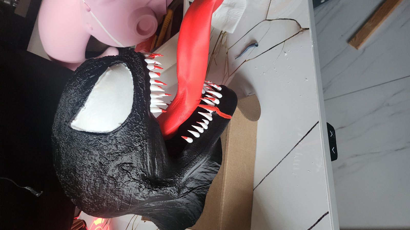 #64 Venom Head Bust AMS Ready Hyper Detailed Print — vue 12