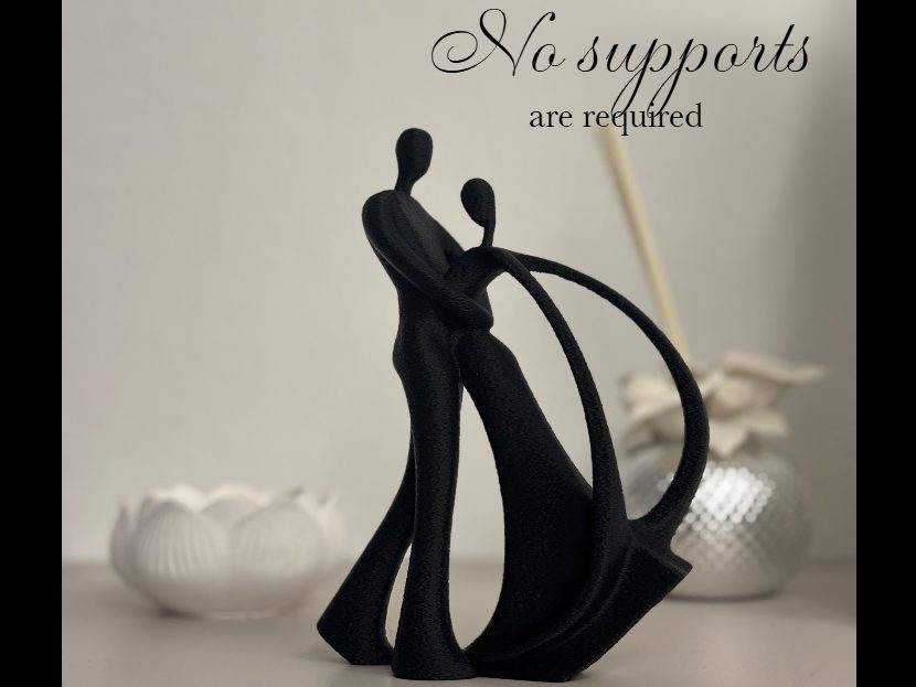 #65 Couple valentine statue — vue 4