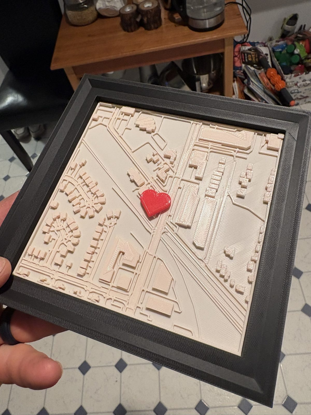 #69 Map to my heart - Personalized 3D City map — vue 16